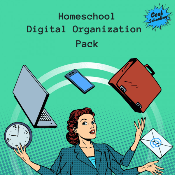 homeschool digital organization pack - woman juggling