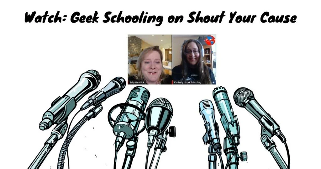 geek schooling on shout your cause